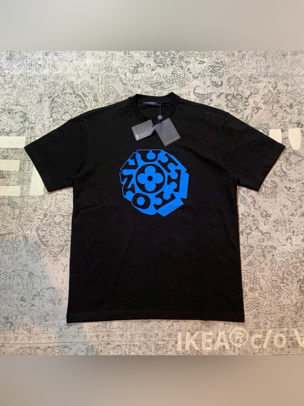 Louis Vuitton Blue Monogram Flower Shirt
